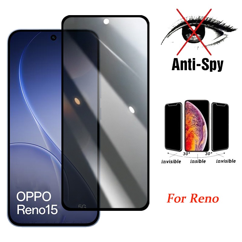 Kính cường lực chống vân tay full màn cho OPPO Reno 15 15F 14 14F 13F 13 12F 11F 8T 8Z 8 7 6 5 4 Find X9 X8 Pro 7Z 6Z 5F 5Z 4G 5G 2026
