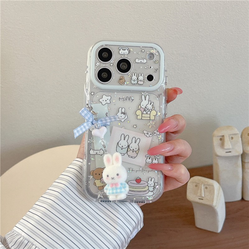 Ốp điện thoại iPhone 17 Pro max Star Rabbit họa tiết TPU materia IMD