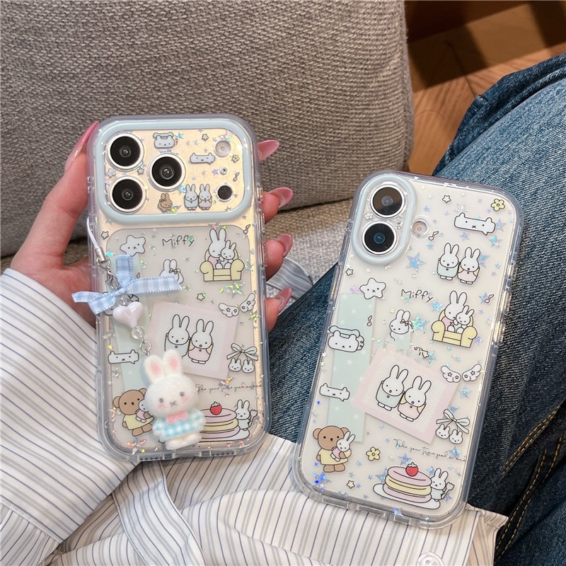 Ốp điện thoại iPhone 17 Pro max Star Rabbit họa tiết TPU materia IMD