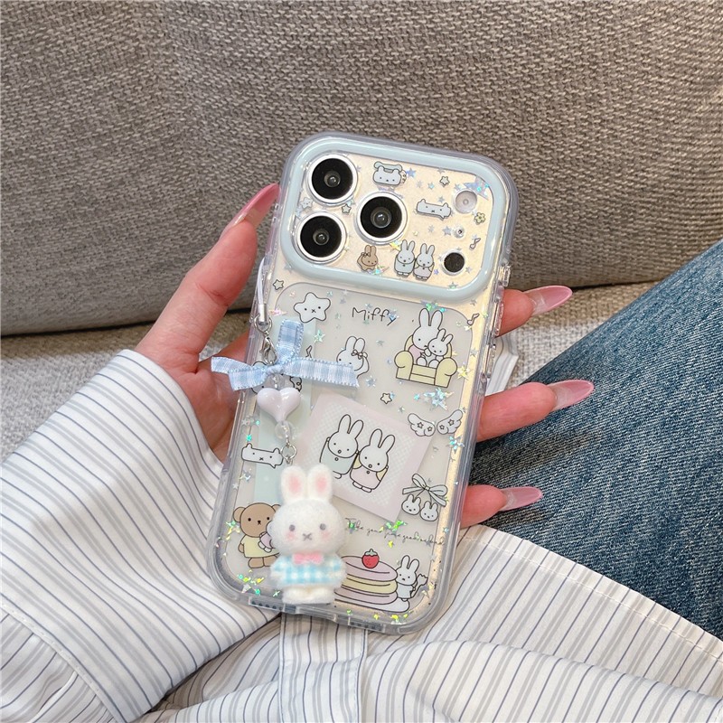 Ốp điện thoại iPhone 17 Pro max Star Rabbit họa tiết TPU materia IMD