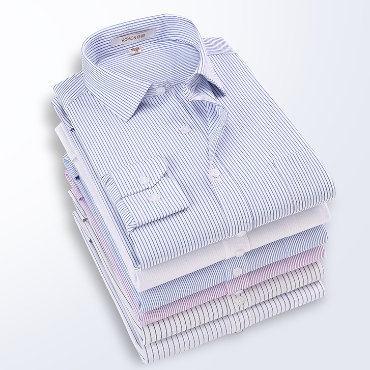 Mới Nam Trắng Dài Tay Chính Thức Sọc Áo Sơ Mi Cotton Thường Ngày Công Sở Áo Sơ Mi Nam Quần Áo