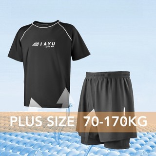 Bộ Đồ Bơi Plus Size Nam Mùa Xuân - Áo và quần tay ngắn, nhanh khô