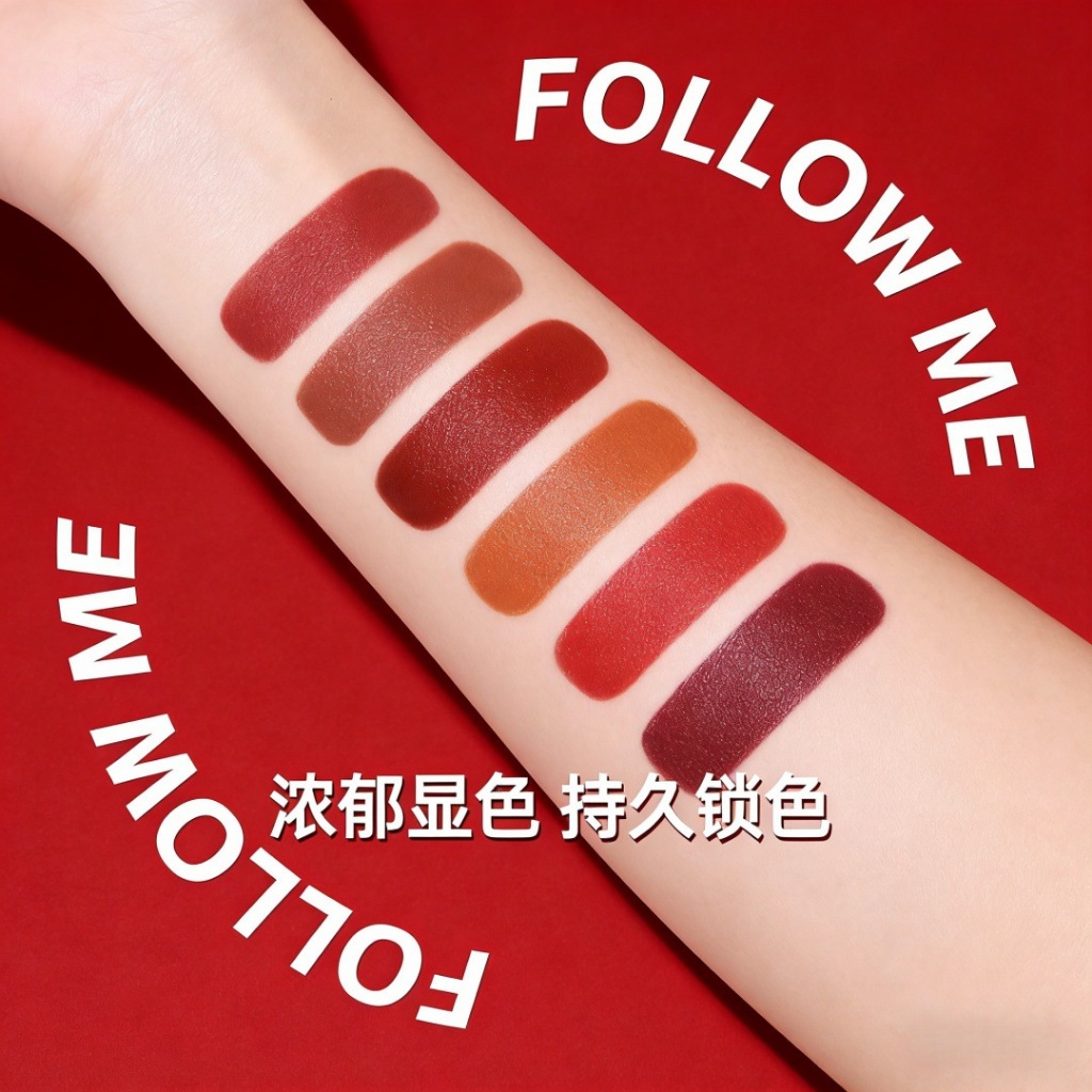 SVMY Velvet Lip Glaze Phát triển một màu sắc cảm ứng Khóa màu lâu trôi Cốc chống dính Chống phai mờ Matte Lip Gloss Học sinh Chea