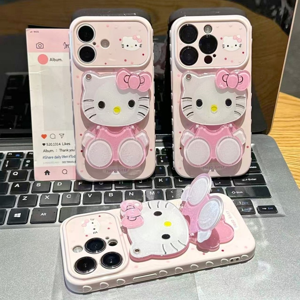 Phong Cách Mới 11 Cảm Giác Cao Cấp 12 Chấm Bi Mèo 13 Gương 14 Tình Yêu Thích Hợp Cho Apple 17promax Vỏ Điện Thoại 15 Hoạt Hình Sáng Tạo Dễ Thương iPhone16 Vỏ Bảo Vệ Chống Sốc