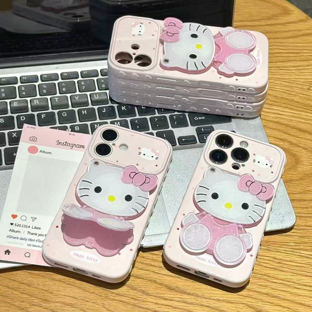 Phong Cách Mới 11 Cảm Giác Cao Cấp 12 Chấm Bi Mèo 13 Gương 14 Tình Yêu Thích Hợp Cho Apple 17promax Vỏ Điện Thoại 15 Hoạt Hình Sáng Tạo Dễ Thương iPhone16 Vỏ Bảo Vệ Chống Sốc