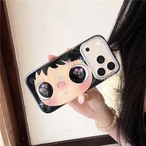 IPhone 17 Pro max Stars Họa tiết cô gái mắt to TPU materia IMD xử lý Vỏ điện thoại