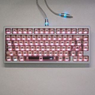 Misty Transparent Keycaps PC Dye-sub Cherry Profile Keycap Custom Keycaps Tương thích với Cherry Gateron MX Switch