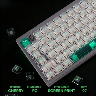Misty Transparent Keycaps PC Dye-sub Cherry Profile Keycap Custom Keycaps Tương thích với Cherry Gateron MX Switch
