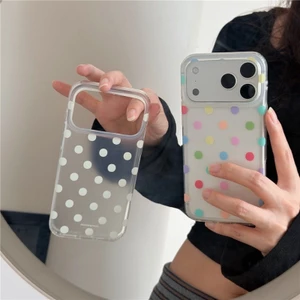 Ốp điện thoại iPhone 17 Pro max Dot pattern TPU materia IMD