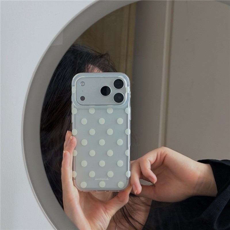 Ốp điện thoại iPhone 17 Pro max Dot pattern TPU materia IMD