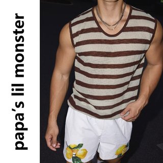 Nam Áo Vest Mỏng Phong Cách Nam Không Tay Thoáng Khí Thể Thao Thường Ngày Hút Mồ Hôi Áo Màu Sắc Tương Phản Sọc Dệt Kim Áo Vest