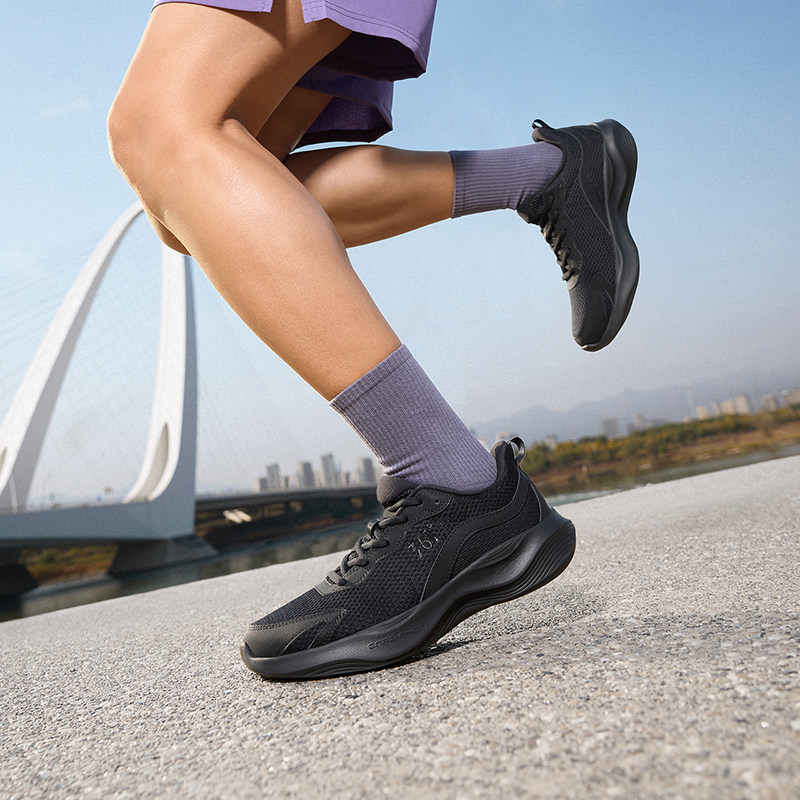 361【5km】Giày Chạy Bộ Nam Nữ Mới 2026 Lưới Thoáng Khí Siêu Nhẹ Giảm Sốc Chạy Bộ Thường Ngày Tập Gym