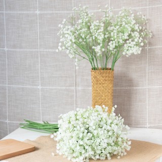 [BÁN] Hoa nhân tạo Bé thở Gypsophila Bó hoa lụa giả cưới Trang trí nội thất Tiệc bố hoa Thân dài DIY Thẩm mỹ Trang trí phòng Quà tặng Tiệc cưới thực tế