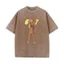 Ngộ nghĩnh Triple T 67 Meme Tung Tung Tung Tung Tốc Độ Mặt Brainrot Áo nam Nữ 100% Cotton Áo Rửa Vintage Tay Ngắn