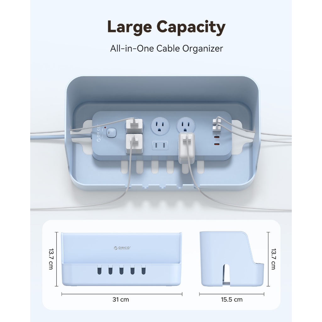 ORICO - Hộp lưu trữ dây PowerBox Plus, hộp nguồn, ổ cắm, giá lưu trữ dây (PB02)