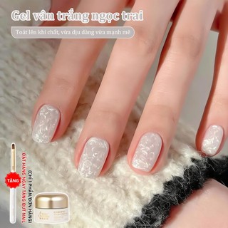 Miss Gooey Sơn gel móng tay hiệu ứng xà cừ một xu hướng mới với họa tiết vỏ sò xoắn ốc cực quang cho năm