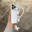Ốp lưng cứng mờ màn hình lớn AG có dây buộc ngôi sao tương thích cho iPhone 14 pro max 15 pro max 16 pro max 17 pro max