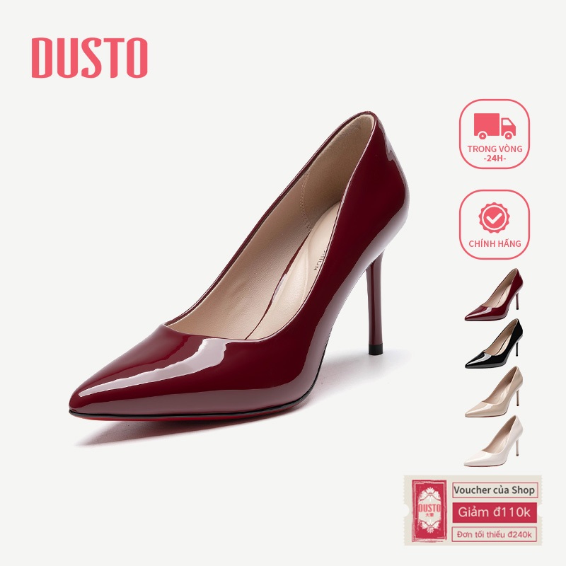 DUSTO Giày Cao Gót Nữ 8.8cm Stiletto Mũi Nhọn Thanh Lịch Sang Trọng Đi Làm DWA003153A / DWA004641A