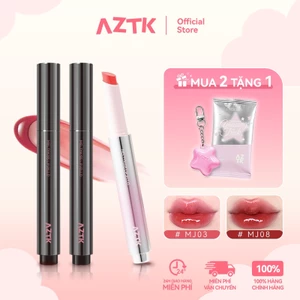AZTK Son Thỏi Bóng Căng Bóng Mềm Môi Ẩm Mượt Tự Nhiên Màu Đẹp 1.9g