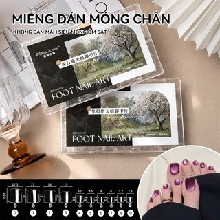 Miss Gooey Hình dán móng siêu mỏng trong suốt không cần đánh bóng liền mạch phủ kín toàn bộ móng thích hợp cho móng chân và móng bàn chân