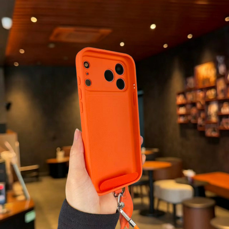 Ốp Lưng Mềm Silicon Cửa Sổ Lớn Có Dây Buộc Ngôi Sao Tương Thích Cho iPhone 13 Pro Max 14 Pro Max 15 Pro Max 16 Pro Max 17 Pro Max Cover
