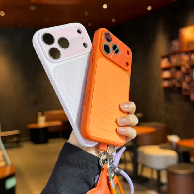 Ốp Lưng Mềm Silicon Cửa Sổ Lớn Có Dây Buộc Ngôi Sao Tương Thích Cho iPhone 13 Pro Max 14 Pro Max 15 Pro Max 16 Pro Max 17 Pro Max Cover