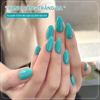 Miss Gooey Sơn móng tay gel màu xanh công Peacock Blue đang rất được ưa chuộng Phong cách mới Xuân/Hè 2026 Màu sắc tươi sáng và hợp thời trang