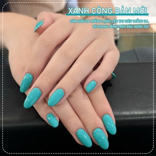 Miss Gooey Sơn móng tay gel màu xanh công Peacock Blue đang rất được ưa chuộng Phong cách mới Xuân/Hè 2026 Màu sắc tươi sáng và hợp thời trang