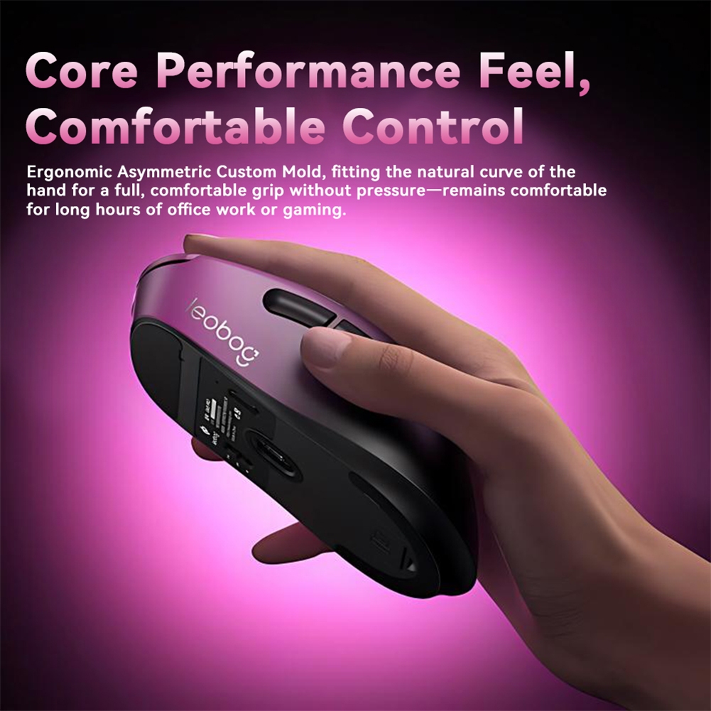 Chuột chơi game ba chế độ AULA LEOBOG GM5 có dây / 2.4G / BT 100M Clicks Công thái học Độ trễ thấp siêu nhẹ | BigBuy360 - bigbuy360.vn