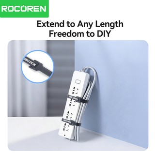 Rocoren Cáp Tổ Chức 40 Chiếc Quản Lý Cáp Cuộn Băng Bảo Vệ Cho Dây Buộc Phụ Kiện Điện Thoại organizador Cáp
