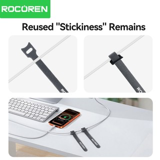 Rocoren Cáp Tổ Chức 40 Chiếc Quản Lý Cáp Cuộn Băng Bảo Vệ Cho Dây Buộc Phụ Kiện Điện Thoại organizador Cáp