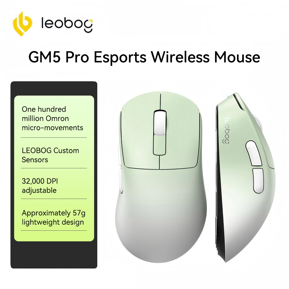 Chuột chơi game ba chế độ AULA LEOBOG GM5 có dây / 2.4G / BT 100M Clicks Công thái học Độ trễ thấp siêu nhẹ | BigBuy360 - bigbuy360.vn
