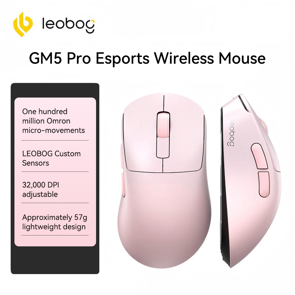 Chuột chơi game ba chế độ AULA LEOBOG GM5 có dây / 2.4G / BT 100M Clicks Công thái học Độ trễ thấp siêu nhẹ | BigBuy360 - bigbuy360.vn