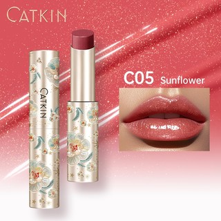Son thỏi bóng dưỡng ẩm Catkin Glossy Lip Balm Dưỡng ẩm Dưỡng chất dồi dào Bóng mượt cao Juicy Lasting Lip Makeup