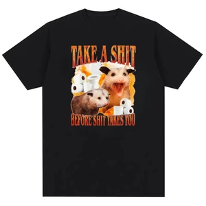 Take A Shit Before Shit Takes You Fun Meme Pattern In Hình Thiết Kế Áo Thun Thời Trang Trung Lập