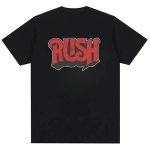 Rush Band Rock Fun Họa Tiết Cổ Điển In Hình Thiết Kế Trung Lập Thời Trang Áo Thun Cotton Nguyên Chất Top