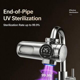 Bộ lọc vòi UV, máy lọc nước gia dụng để rửa mặt, máy lọc nước máy đa năng nhà bếp, máy lọc nước khử clo
