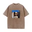 Có Chuyển Động Tại Cửa Trước Của Bạn Tung Tung Tung Saur Meme Áo nam Nữ 100% Cotton Rửa Vintage Áo Sơ Mi Tay Ngắn