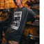 Áo thun ngắn tay in chữ cổ điển cỡ lớn Unisex