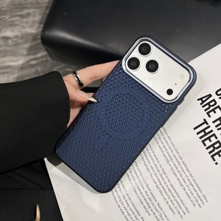 Ốp điện thoại từ tính tản nhiệt tổ ong siêu mỏng mùa hè phù hợp cho iPhone 12 13 14 15 16 17 Pro Max bao gồm tất cả các trường hợp cứng PC chống rơi