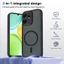 Ốp lưng Honor X6D Vỏ thu hút từ tính màu đen mờ cho vỏ điện thoại Honor X6D 5G