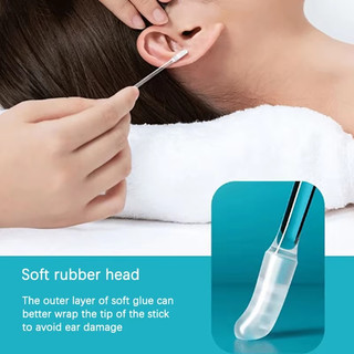 120 Chiếc Dùng Một Lần Silicone EarWax Remover Dính Tai Chọn Dành Cho Trẻ Em Người Lớn Tuổi S / L Ear Cleaner Có Thể Tái Sử Dụng Dính Earpick