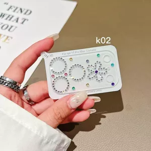 Hai Miếng Chống Trầy Xước Chống Sốc Influencer Phong Cách Nhấp Nháy Ống Kính Kim Cương Phim HD Kính Thích Hợp Cho iPhone 17ProMax /