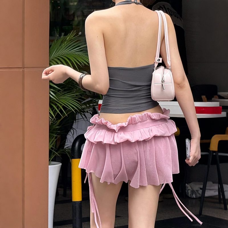 Cutenew Váy Gợi Cảm Phù Hợp Với Dây Lưng Ôm Cổ Chữ V Cao Cấp Ruy Băng Thiết Kế Nữ Mùa Hè Thời Trang Phong Cách Hàn Quốc