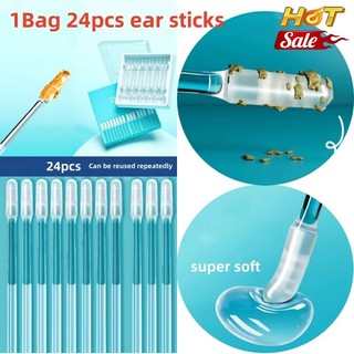120 Chiếc Dùng Một Lần Silicone EarWax Remover Dính Tai Chọn Dành Cho Trẻ Em Người Lớn Tuổi S / L Ear Cleaner Có Thể Tái Sử Dụng Dính Earpick