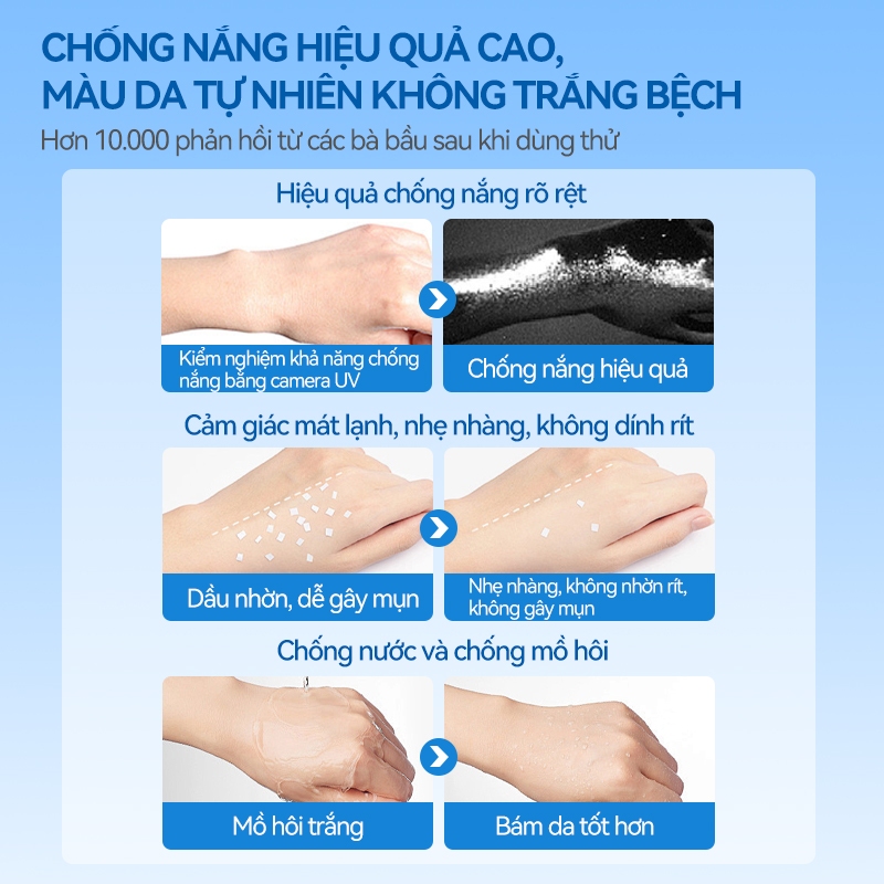 Kem chống nắng thể chất không chứa phụ gia FANCL 60ml Thích hợp cho da nhạy cảm và phụ nữ mang thai SPF50 + + +