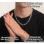 Vòng tay thép không gỉ phong cách châu Âu & Mỹ, thiết kế hip-hop đơn giản và đa năng, phù hợp cho cả nam và nữ.-NKDC3;1