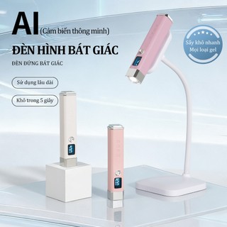 Miss Gooey Đèn làm khô móng cầm tay công suất cao sạc lại được cảm ứng AI chuyên dụng cho nối móng