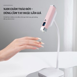 Miss Gooey Đèn làm khô móng cầm tay công suất cao sạc lại được cảm ứng AI chuyên dụng cho nối móng