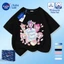 NASA Hợp thời trang Phong cách mới Cotton nguyên chất cho trẻ em Tay ngắn thoải mái Thân thiện với da Họa tiết My Little Pony